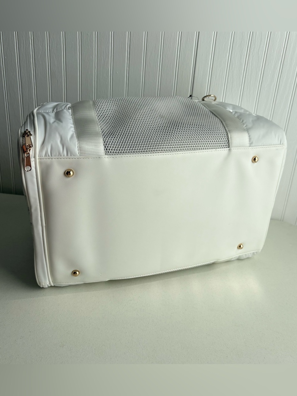 White lightweight pet puffer carrier small breed dog or cat NEW Mark & Graham - Picture 15 of 16